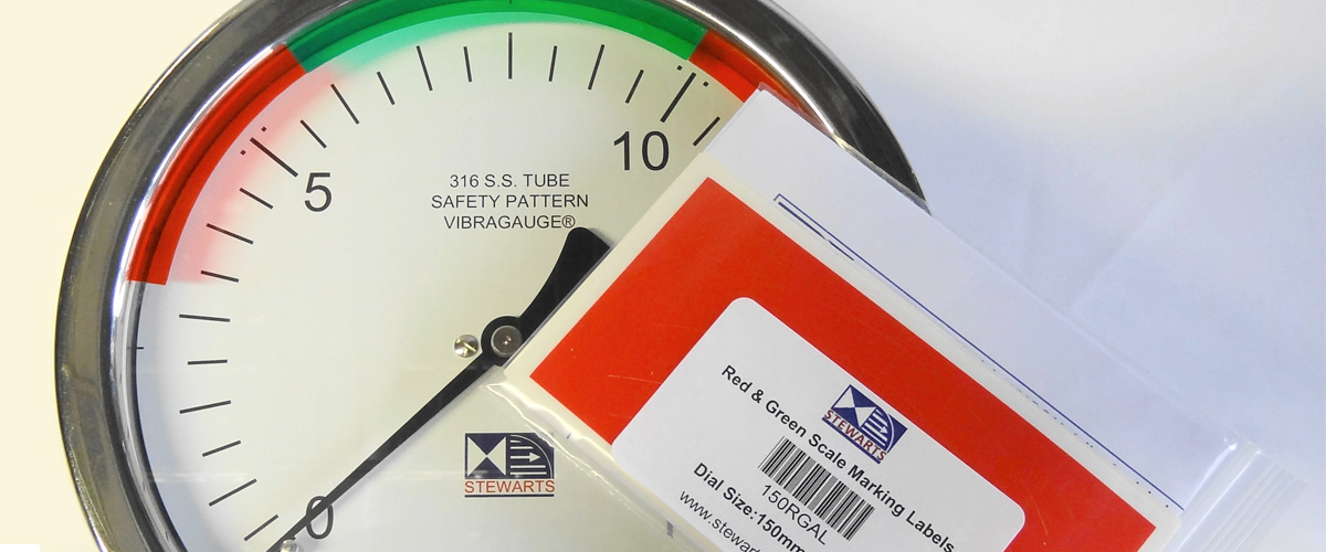 We’ve developed a range of easy-to-apply adhesive safety labels for use on pressure gauges and dial thermometers to make it easy to see if the readings from your instruments are within tolerance.